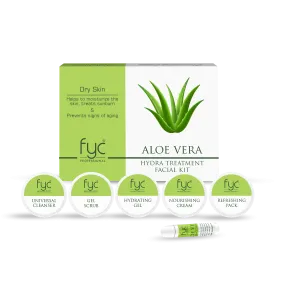 Aloe Vera Facial Kit - Hydrating Skincare Set for Glowing, Soothing Results (Set of 5) 260g