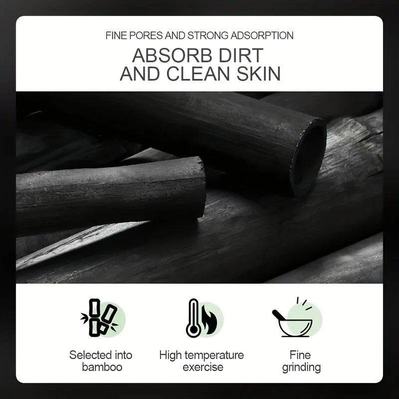 Bamboo Charcoal Peel Off Mask  Deep Cleansing for All Skin Types