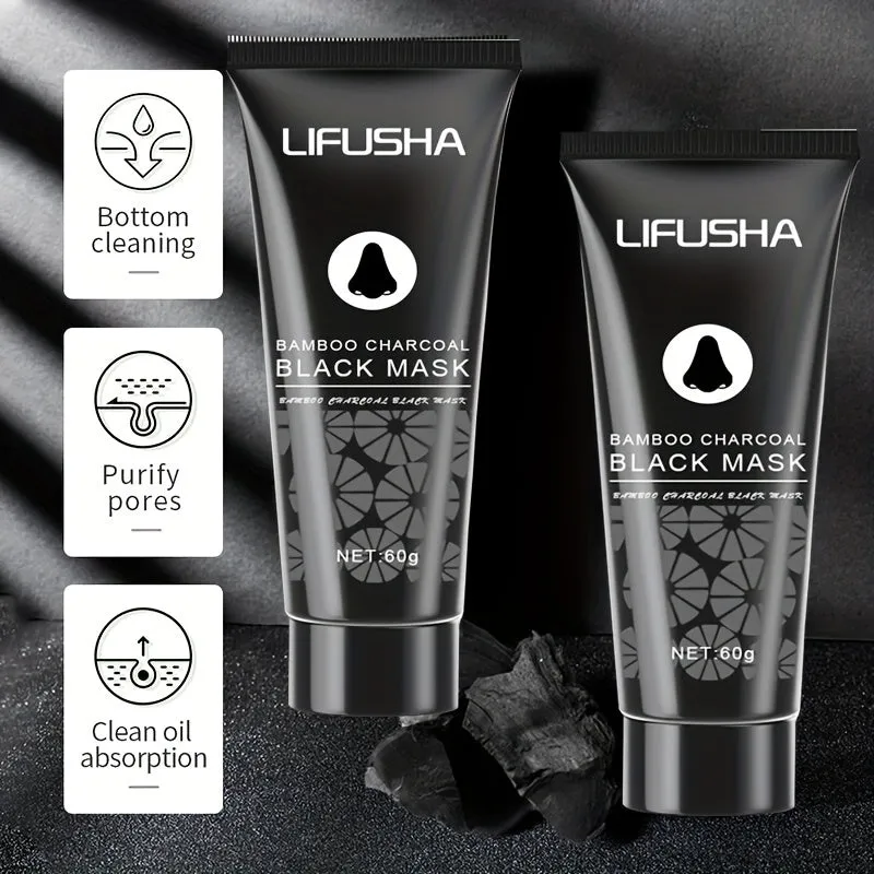 Bamboo Charcoal Peel Off Mask  Deep Cleansing for All Skin Types