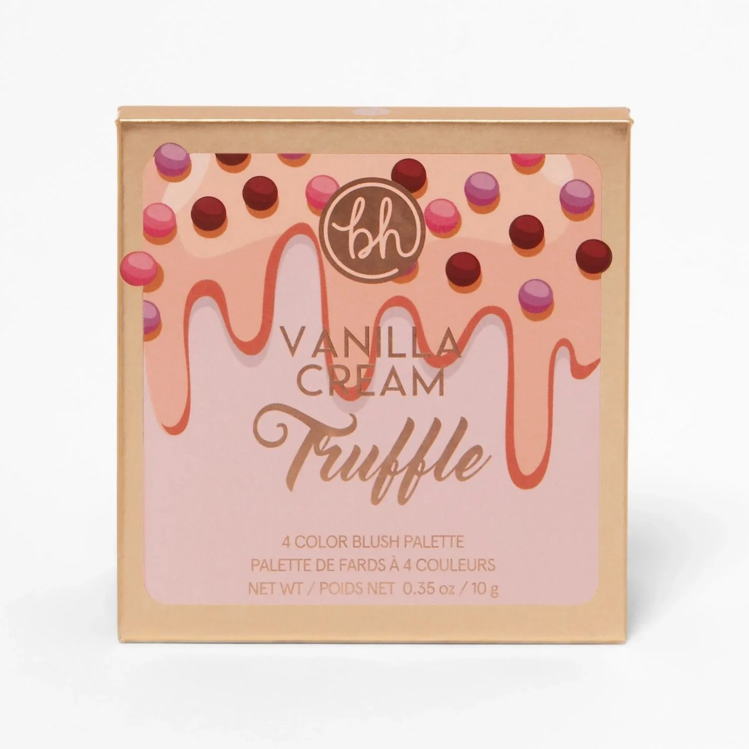 Bh Cosmetics Chocolate Strawberry Truffle 4 Color Blush Palette
