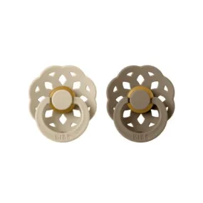 BIBS Dummies Boheme - Vanilla/Dark Oak 2PK