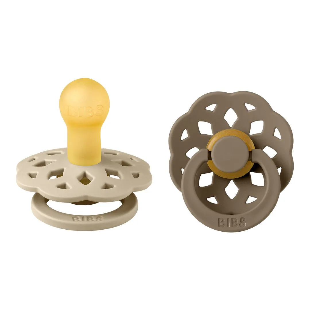 BIBS Dummies Boheme - Vanilla/Dark Oak 2PK