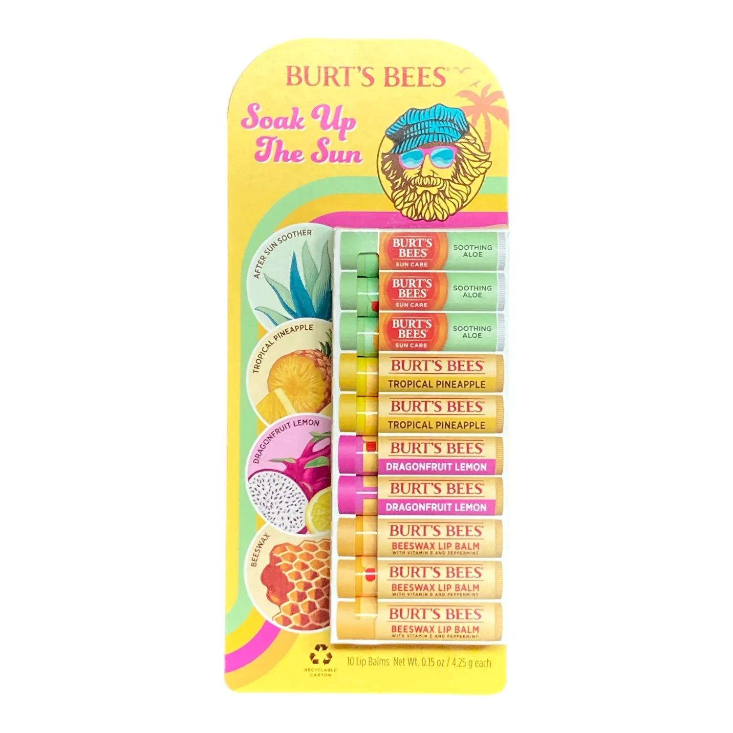 Burt’s Bees Soak Up the Sun Lip Balm Variety Pack (10 ct.)
