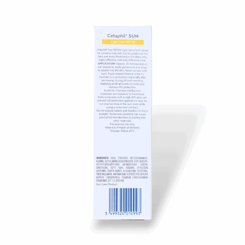 Cetaphil Sun SPF 30 Light Gel for Sensitive Skin | Oily Skin | 100ML