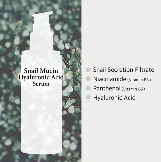 COS DE BAHA (SH) Snail Mucin Hyaluronic Acid Serum 120ml
