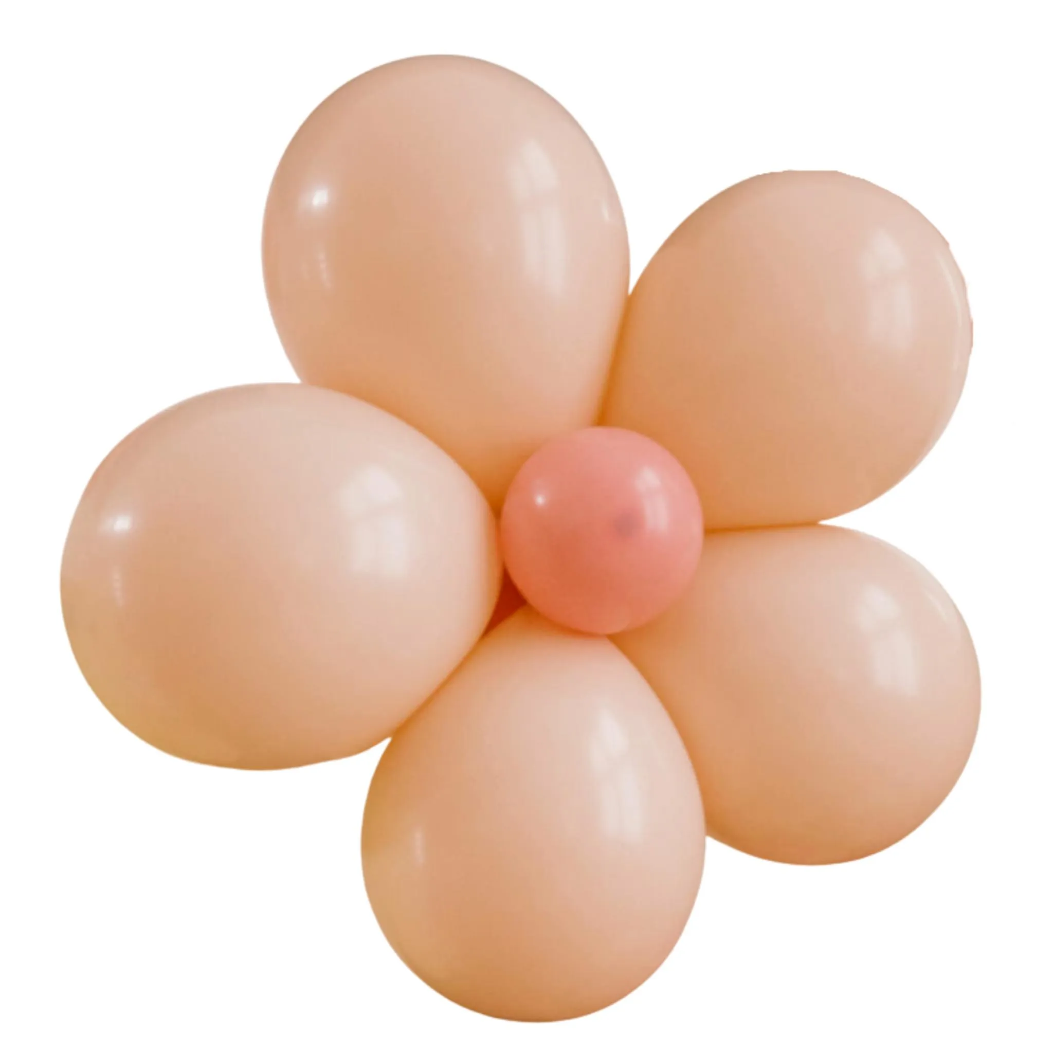 Daisy Flower Latex Balloon Kit | White and Blush
