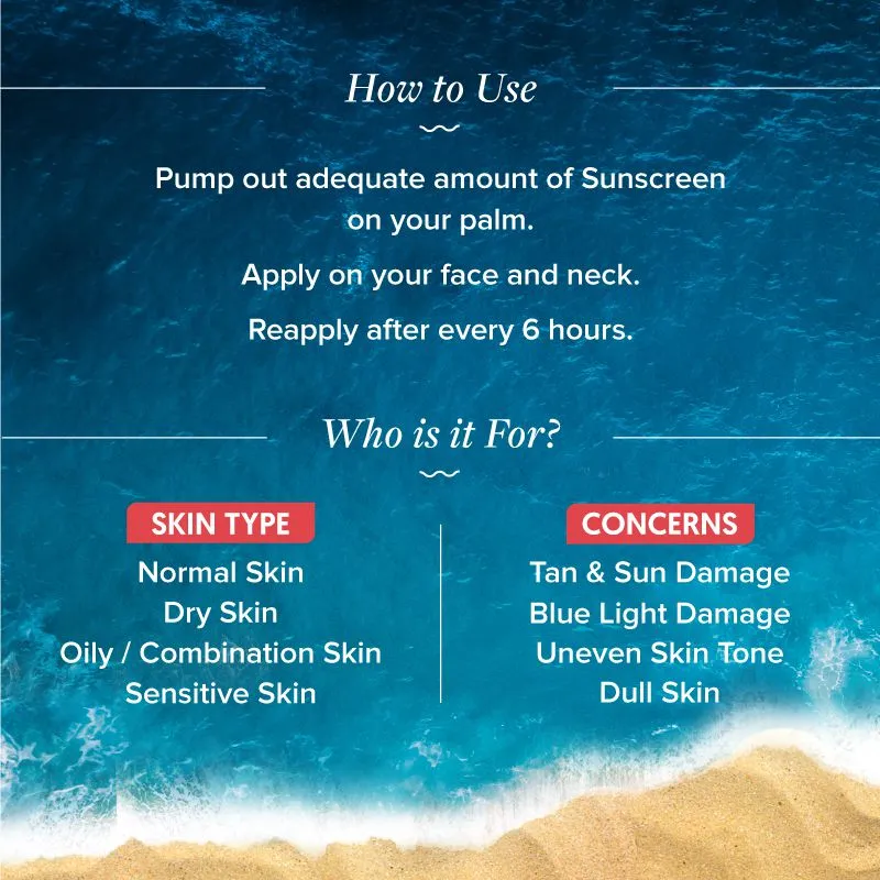 FREEBIE | Detan  Dewy Sunscreen with SPF 50  & PA     for UVA/B & Blue Light Protection & No White Cast - 50g