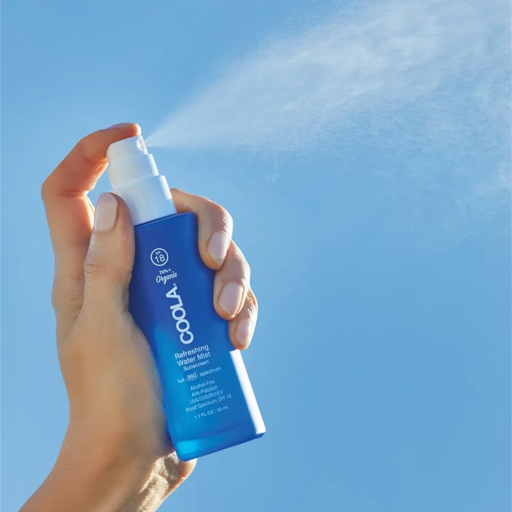 Full Spectrum 360° Refreshing Water Mist Organic Face Sunscreen SPF 18