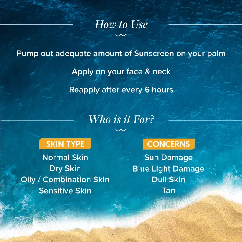 Glow  Dewy Sunscreen - 50g (Pack of 2)