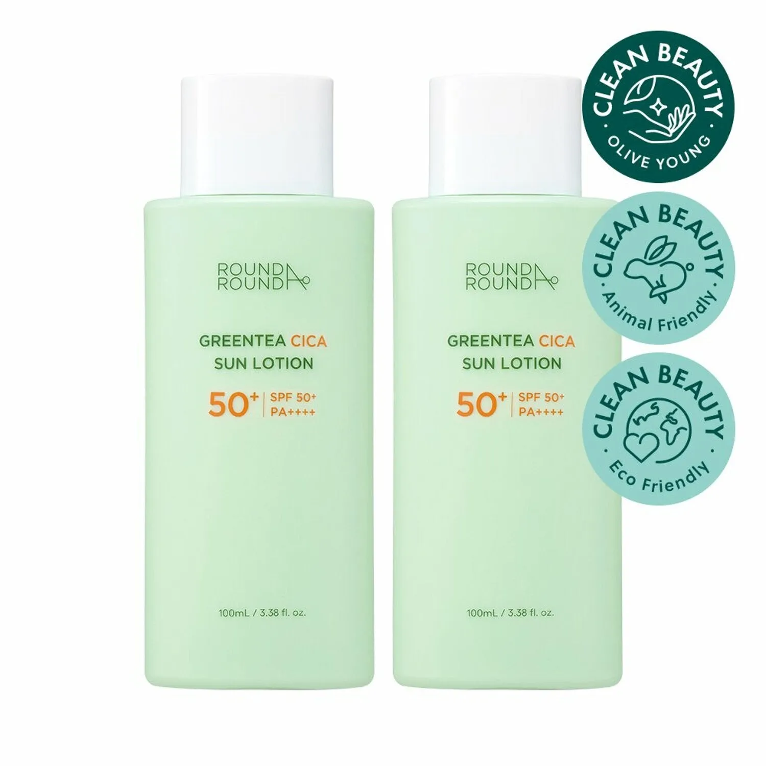 Greentea Cica Sun Lotion 100mL 100mL Double Pack