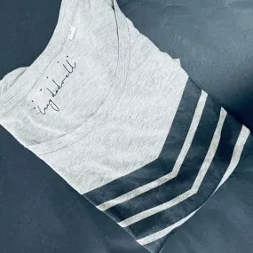 Grey chevron tee (m)