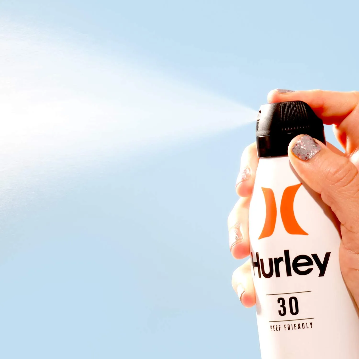 Hurley Water Resistant Broad Spectrum Sunscreen Spray, Kid and Family Friendly, SPF 50, Size 5.5oz