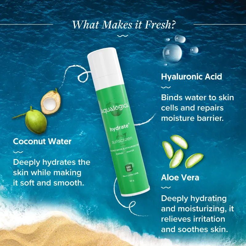 Hydrate  Dewy Sunscreen 50g (Pack of 2)