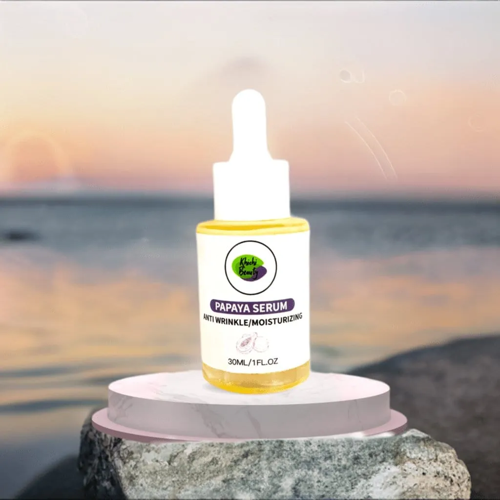 Khichi Beauty Papaya Serum, Moisturizing, Anti-Wrinkle, Natural &amp; Organic
