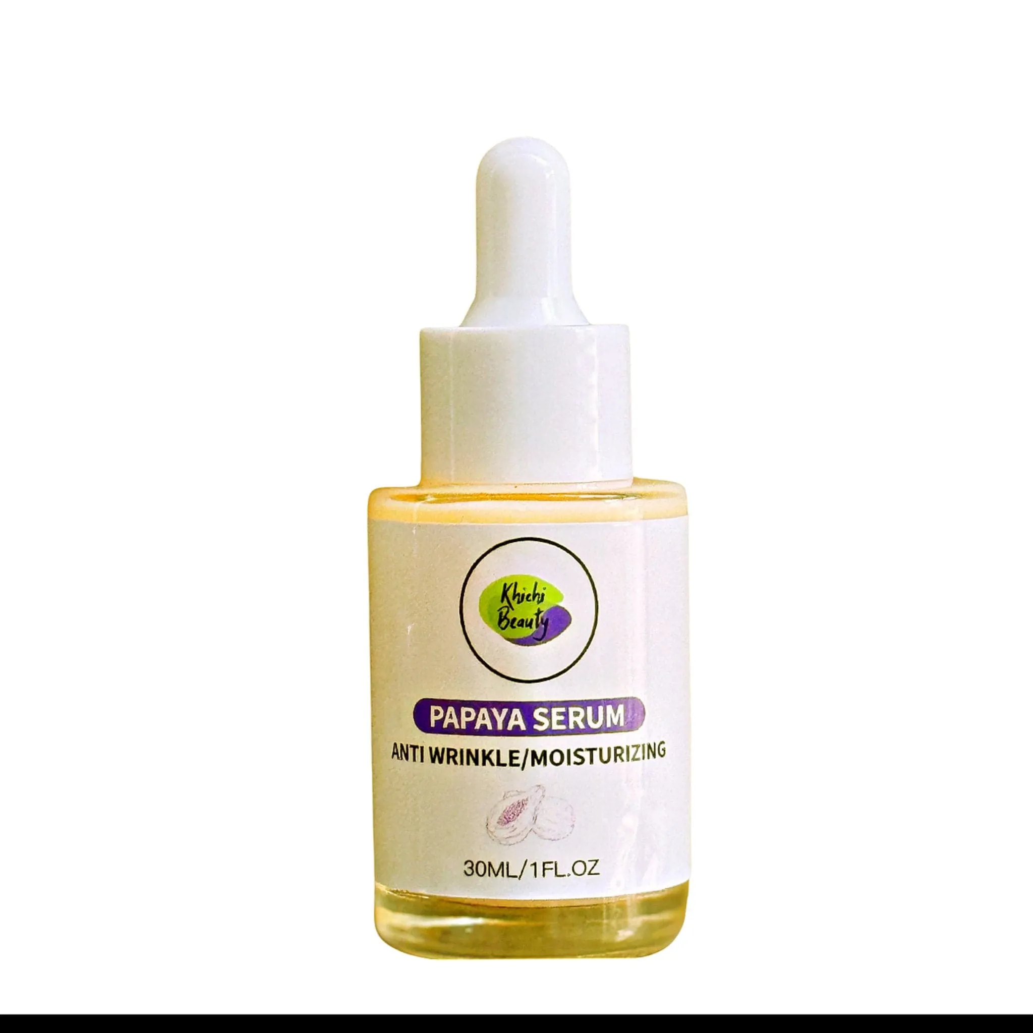 Khichi Beauty Papaya Serum, Moisturizing, Anti-Wrinkle, Natural &amp; Organic