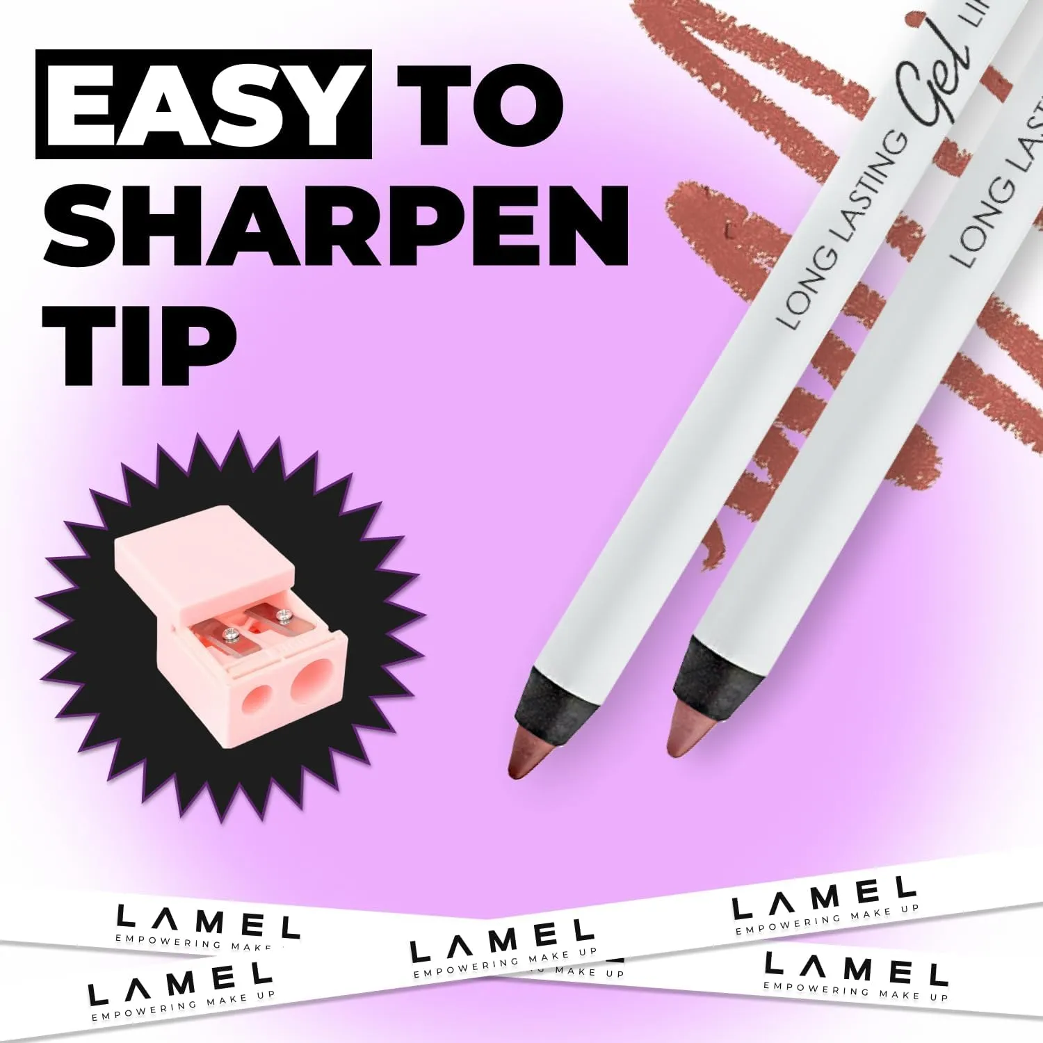 LAMEL Long lasting Gel Lip Liner 403 Burnt Ocher