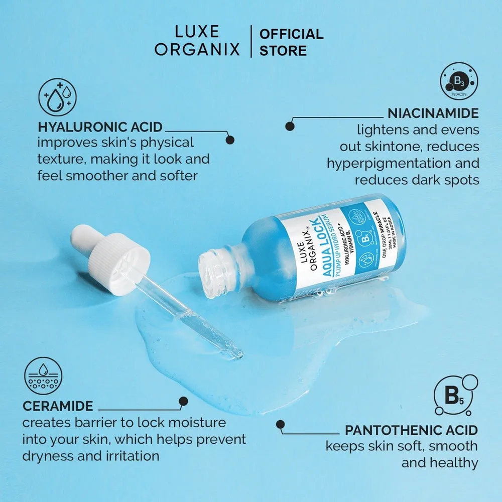 Luxe Organix Aqua Lock Plump Up Hydro Serum 30ml