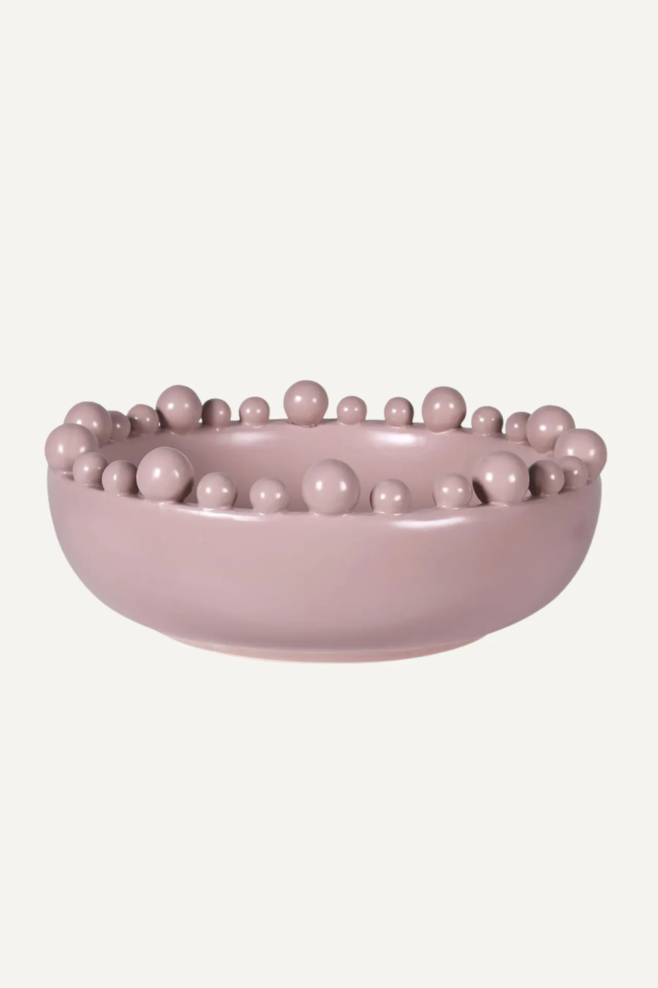 Matt Blush Bobble Edged Bowl
