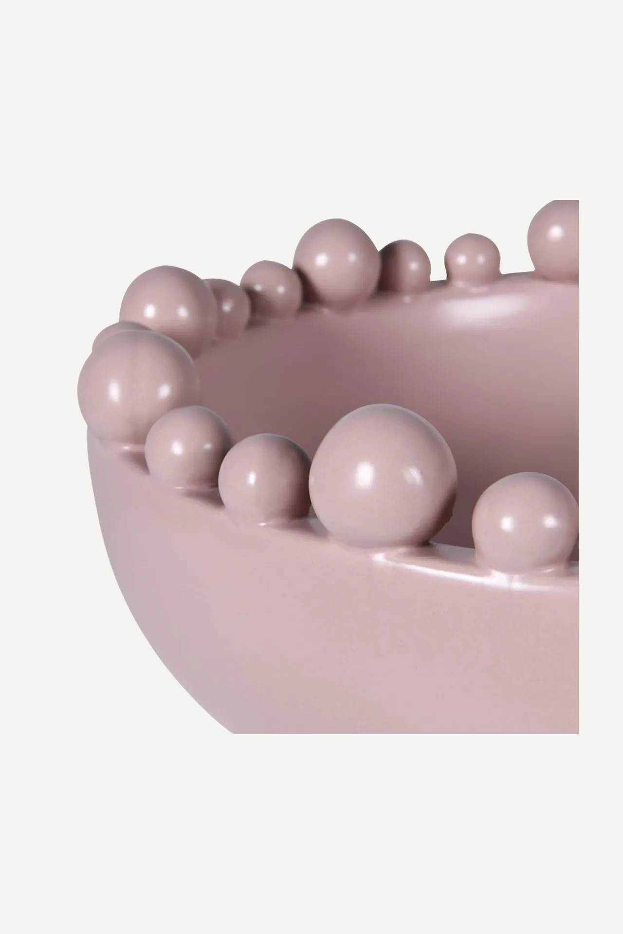Matt Blush Bobble Edged Bowl