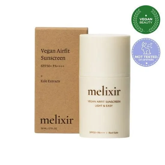 melixir Vegan Airfit Sunscreen SPF 50  PA     50ml