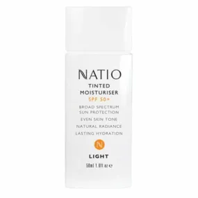 Natio Tinted Moisturiser Spf50 Light