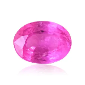 Natural Sapphire Gemstone | Oval Cut Pink |  1.07 Carats Heated