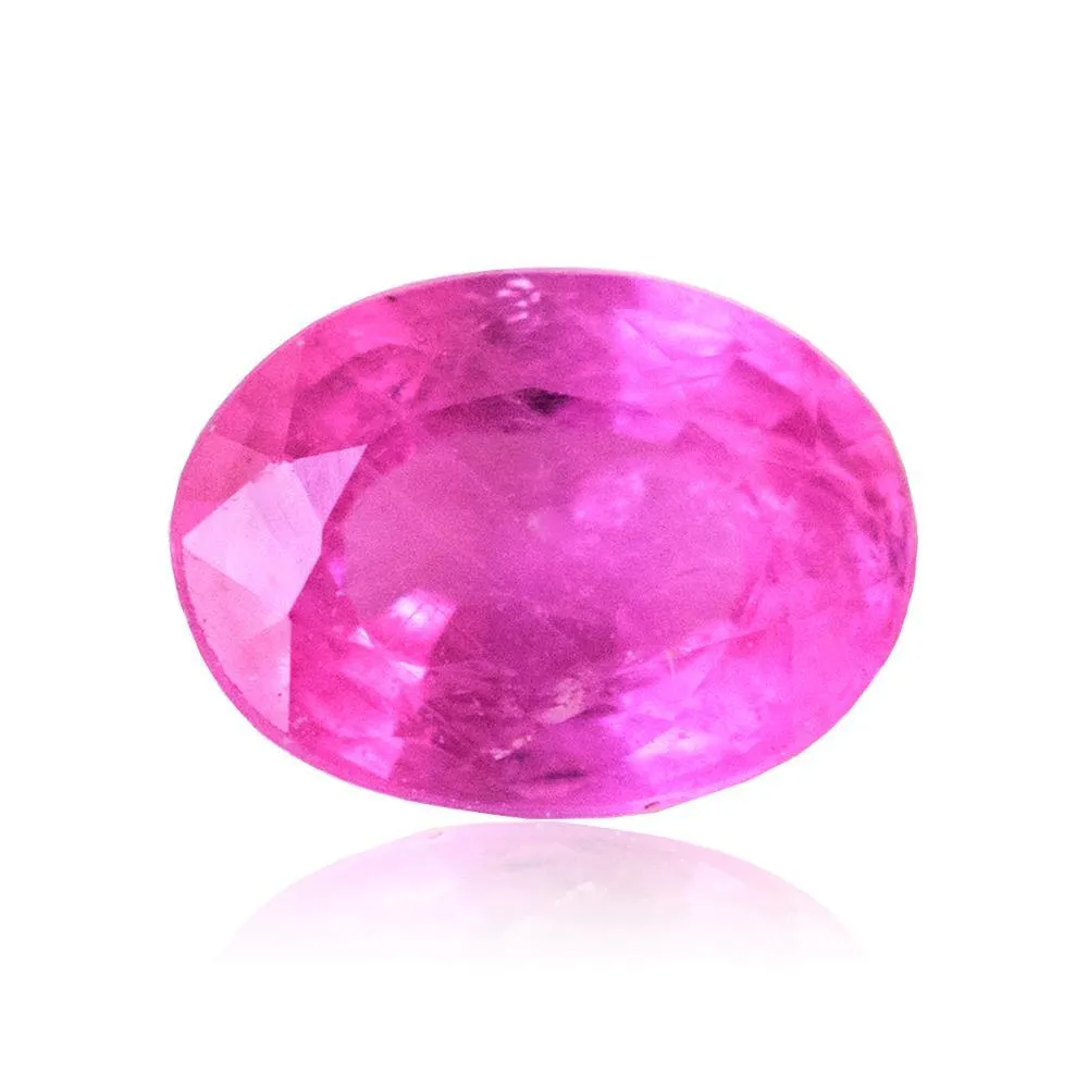 Natural Sapphire Gemstone | Oval Cut Pink |  1.07 Carats Heated