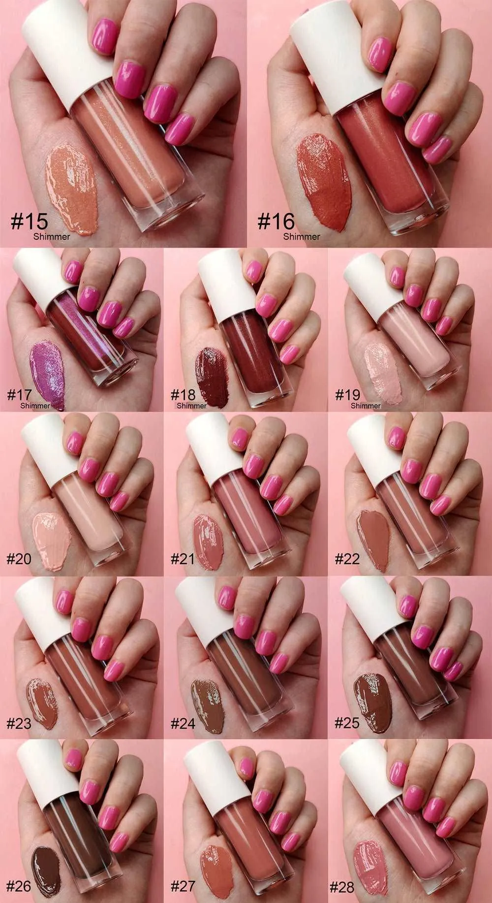Nourishing Vegan Lip Gloss in Clear Pink for Irresistible Shine