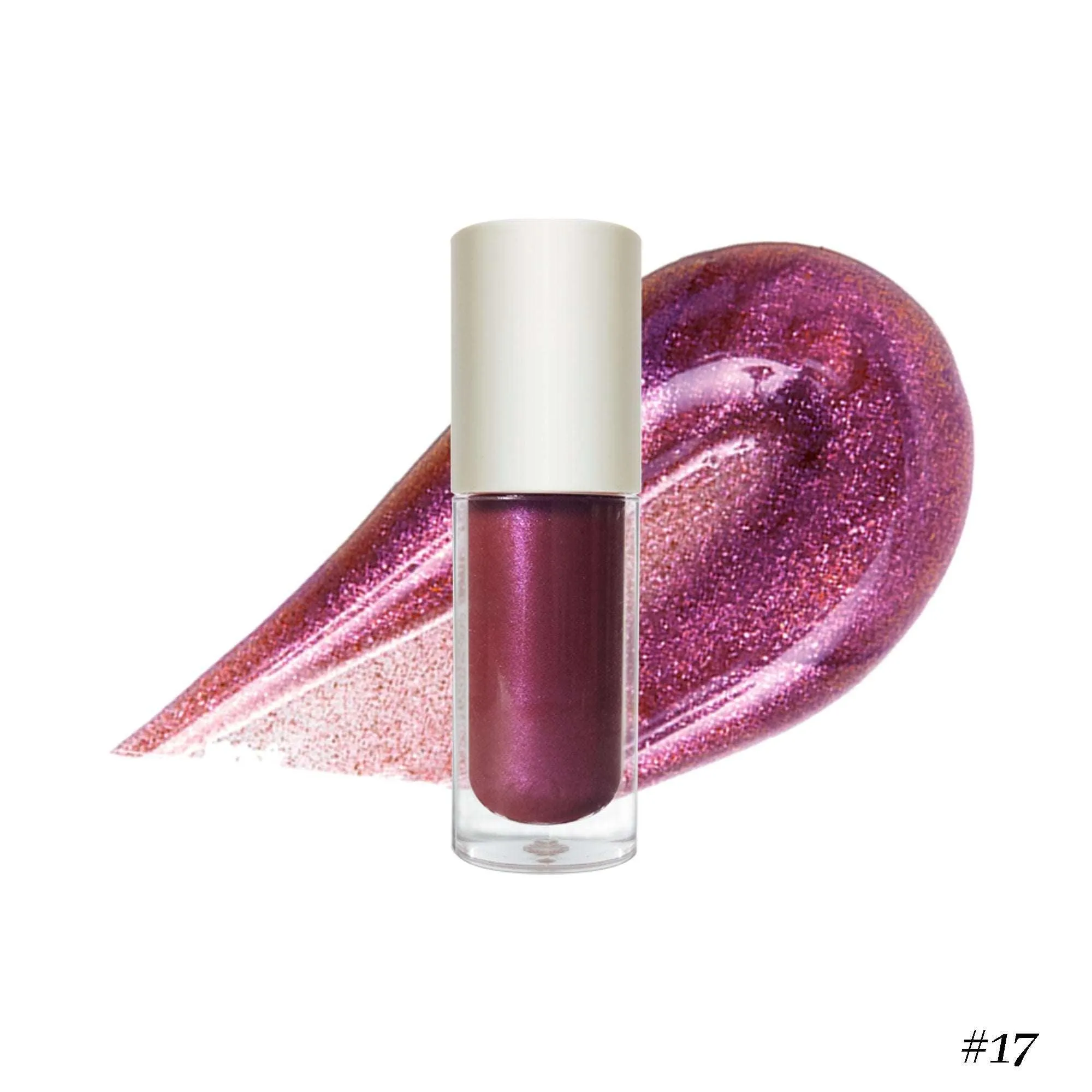 Nourishing Vegan Lip Gloss in Clear Pink for Irresistible Shine