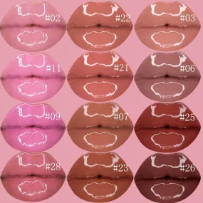 Nourishing Vegan Lip Gloss in Clear Pink for Irresistible Shine