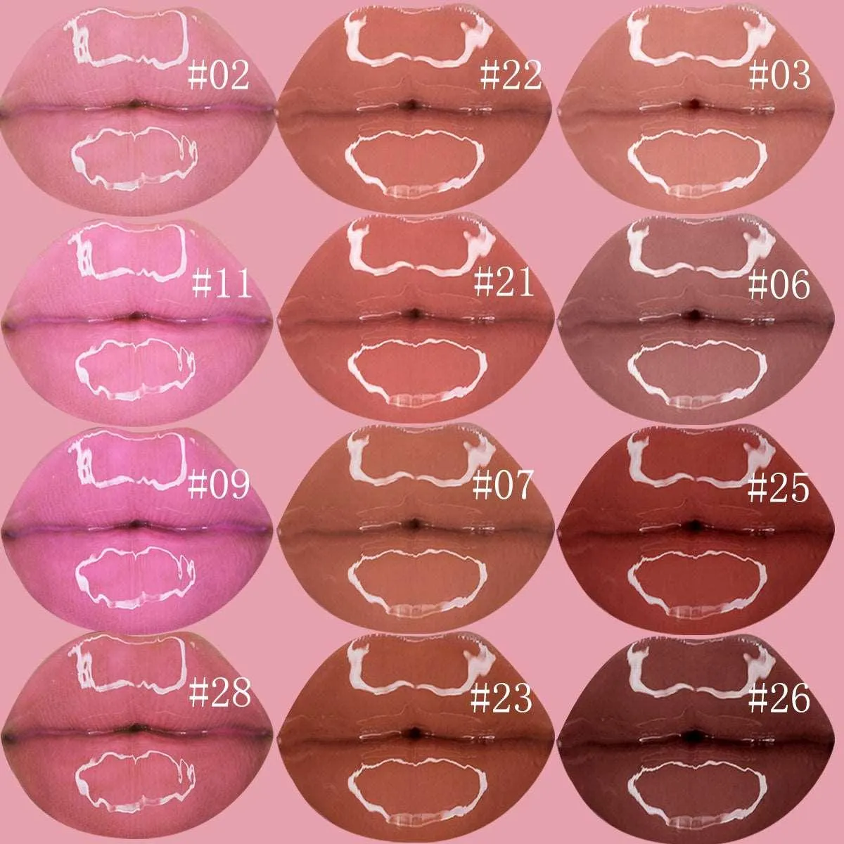 Nourishing Vegan Lip Gloss in Clear Pink for Irresistible Shine