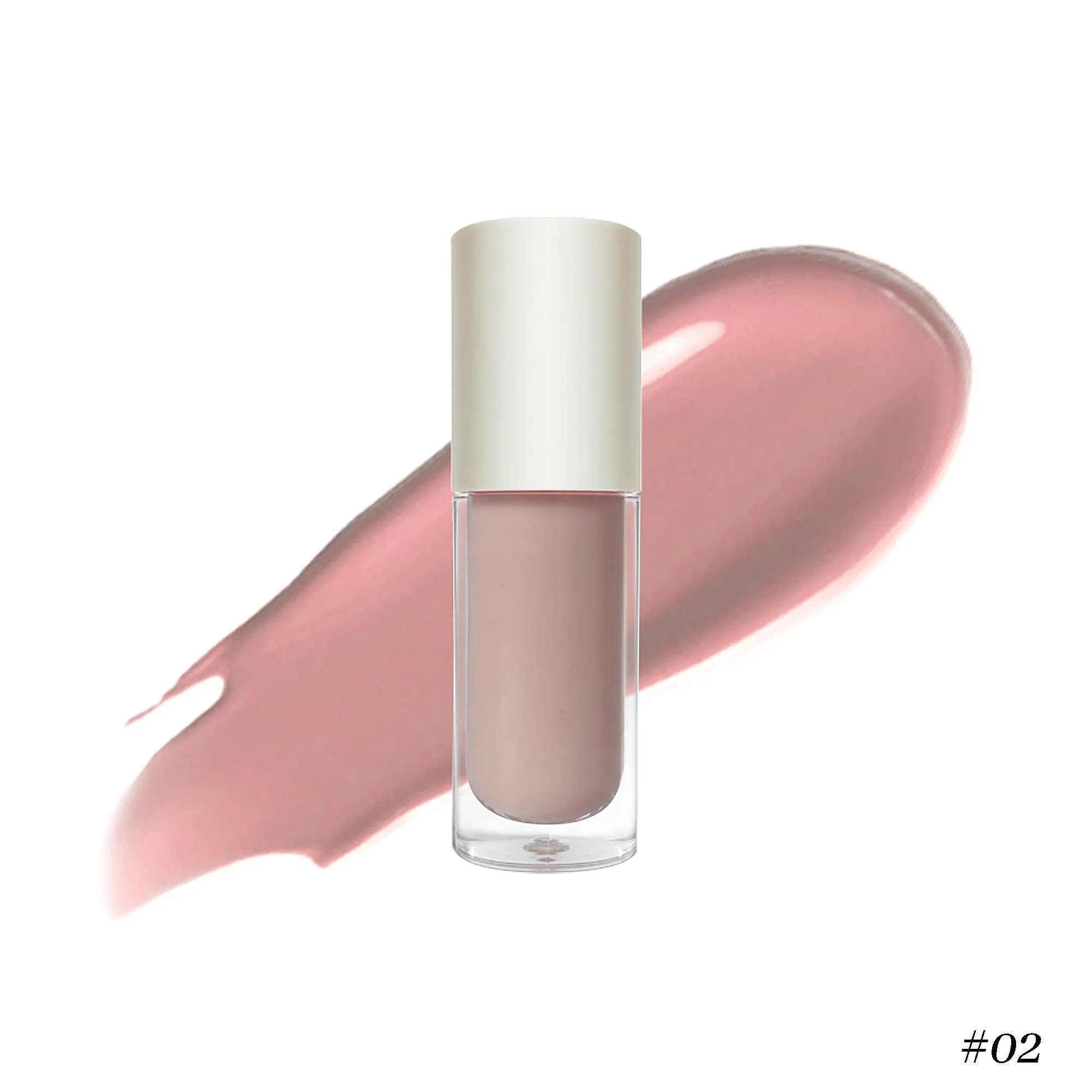 Nourishing Vegan Lip Gloss in Clear Pink for Irresistible Shine