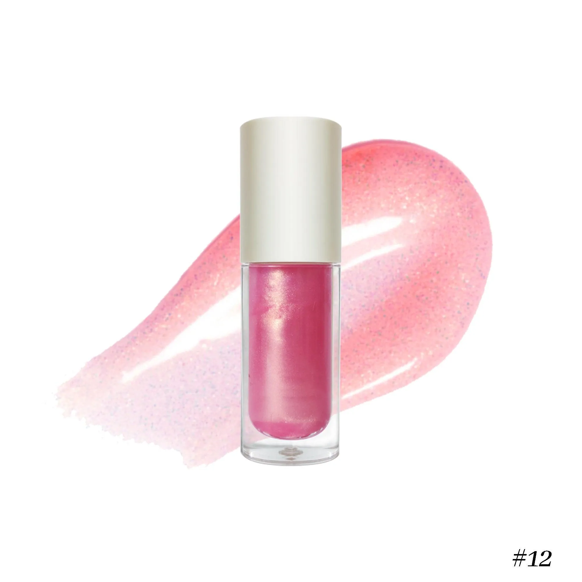 Nourishing Vegan Lip Gloss in Clear Pink for Irresistible Shine