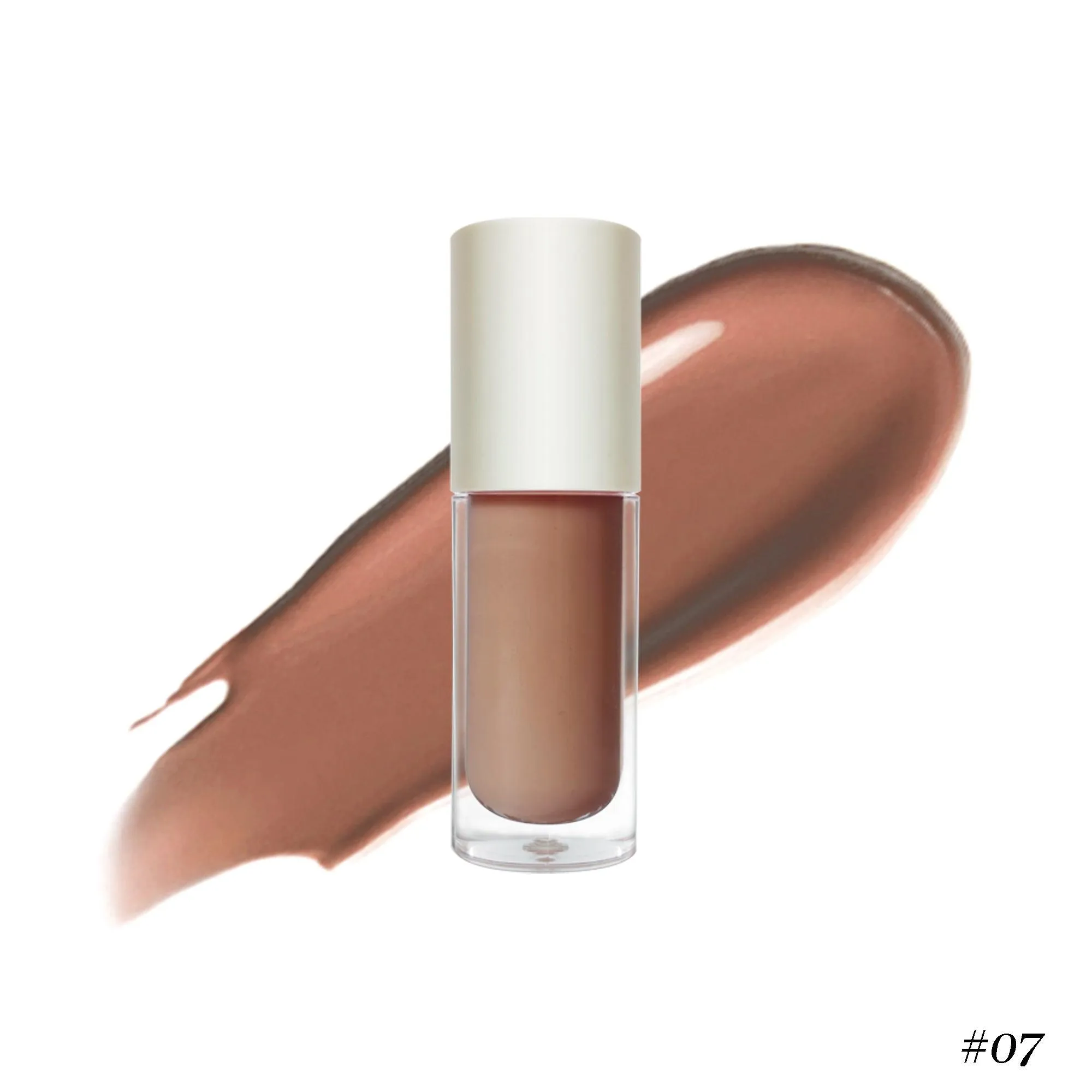 Nourishing Vegan Lip Gloss in Clear Pink for Irresistible Shine
