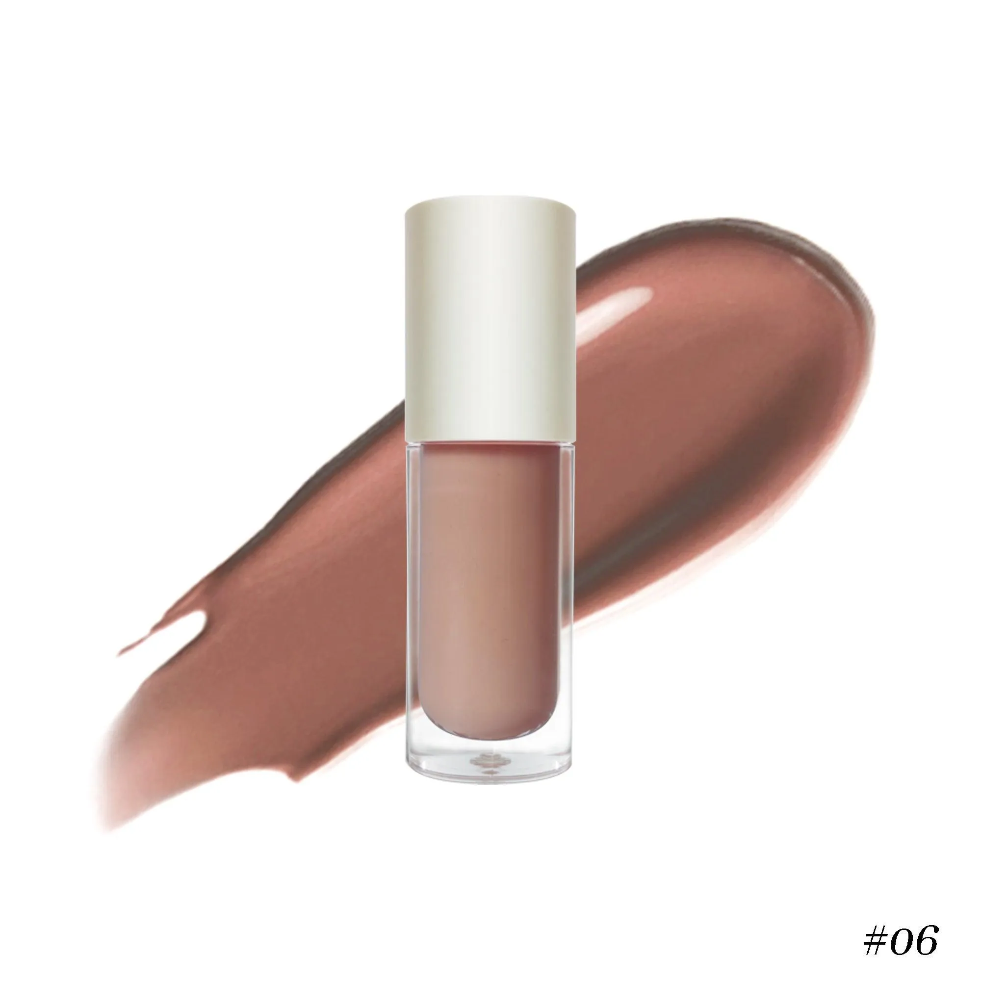 Nourishing Vegan Lip Gloss in Clear Pink for Irresistible Shine