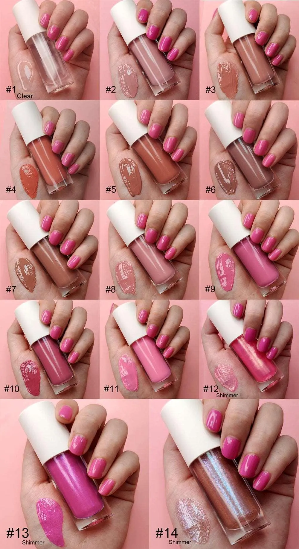 Nourishing Vegan Lip Gloss in Clear Pink for Irresistible Shine
