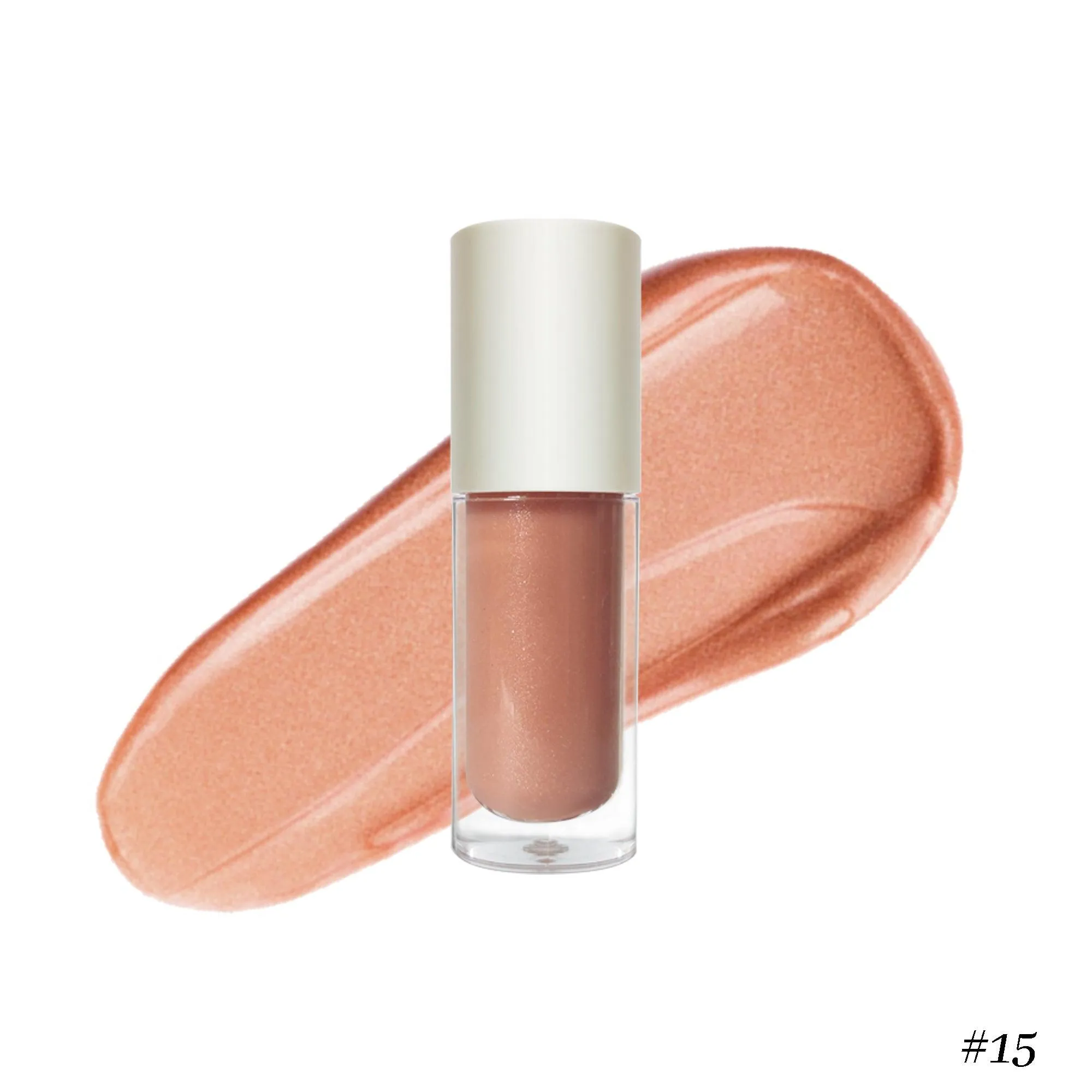 Nourishing Vegan Lip Gloss in Clear Pink for Irresistible Shine