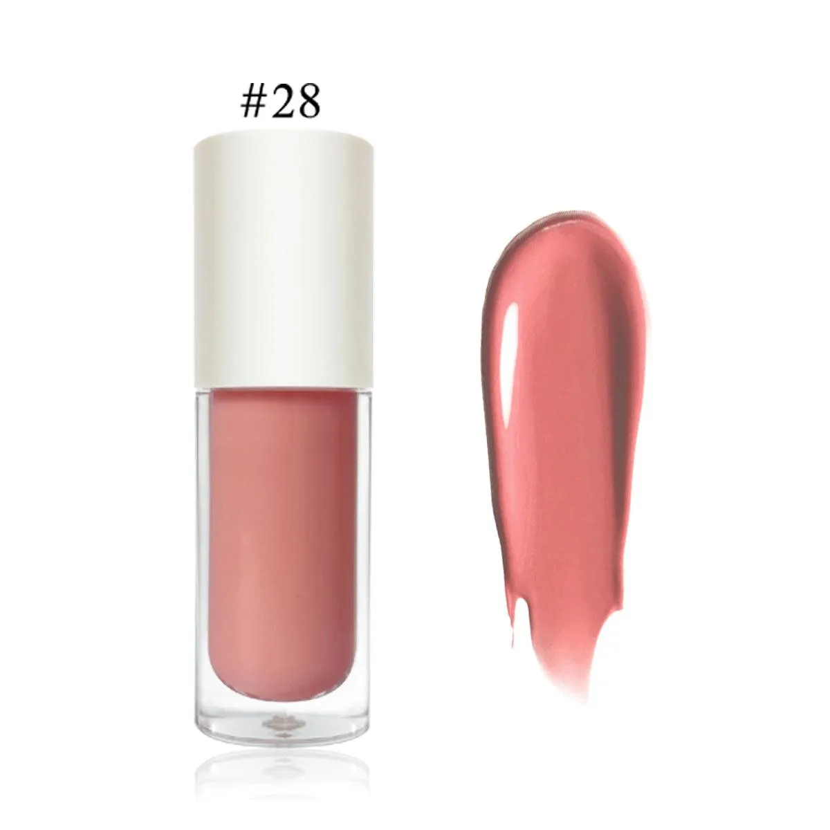 Nourishing Vegan Lip Gloss in Clear Pink for Irresistible Shine