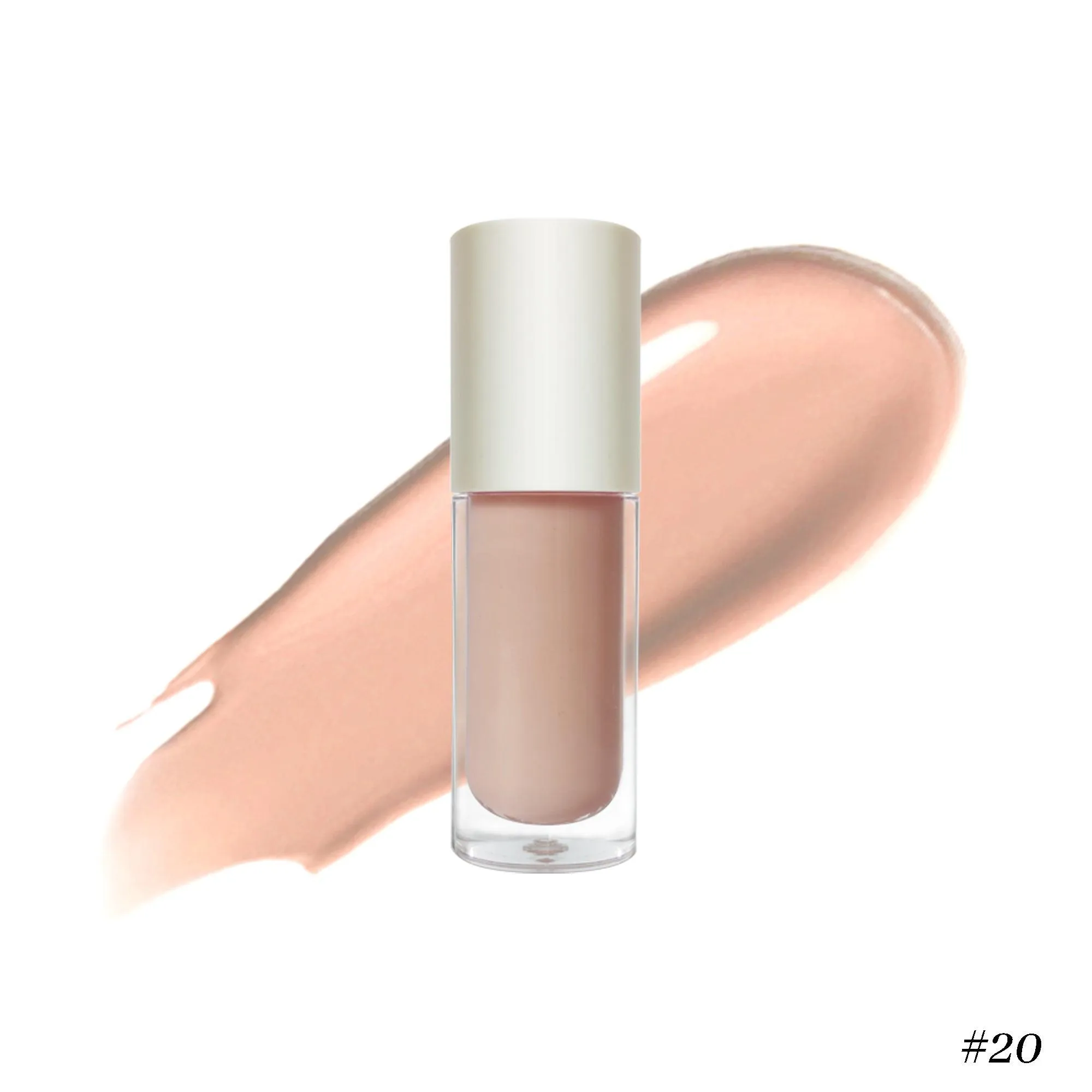 Nourishing Vegan Lip Gloss in Clear Pink for Irresistible Shine