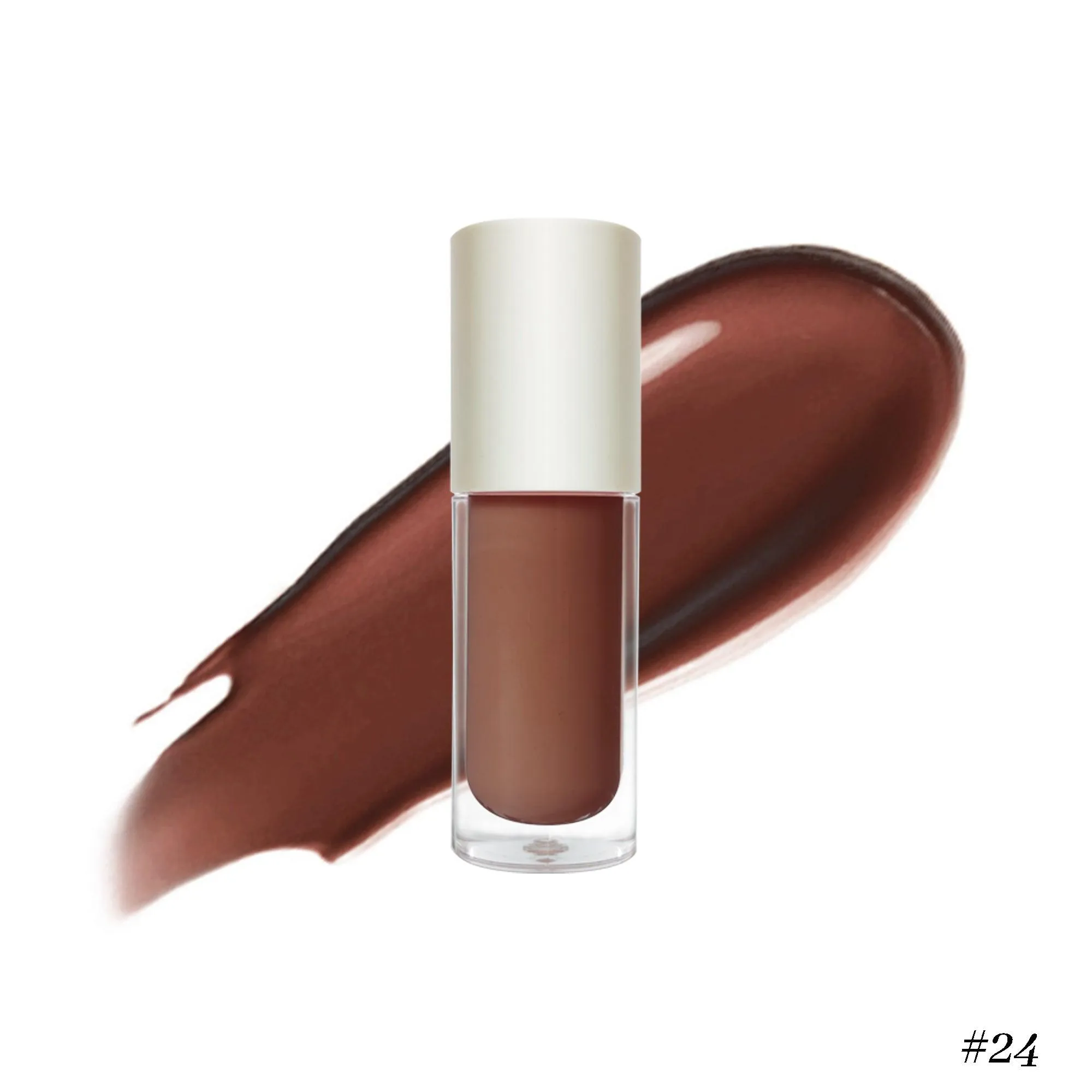 Nourishing Vegan Lip Gloss in Clear Pink for Irresistible Shine