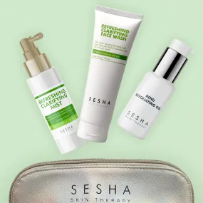 Oily skin - RENU Exfoliating Gel, Clarifying Face Wash, Gift: Refreshing Clarifying mist, Holo Bag - Wholesale