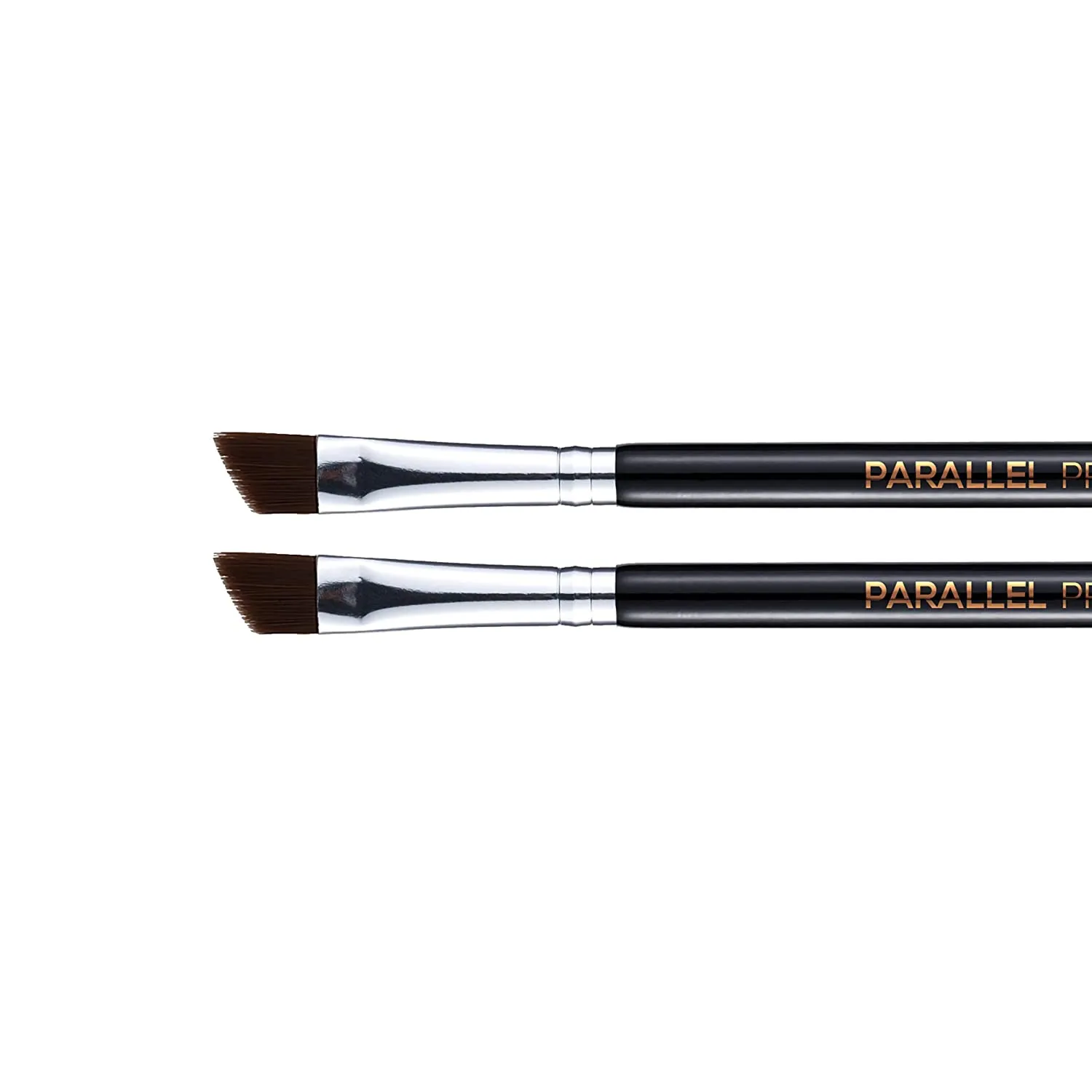 Parallel Products - The BROW Brush - (2 Pack) Premium Angled Eyebrow Brush for powder, cream, gel and wax