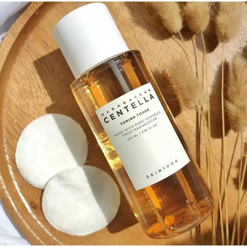 Pure Centella Essence Skin Care Set with Toner-Cleansing Oil -Ampoule & Sunscreen Serum
