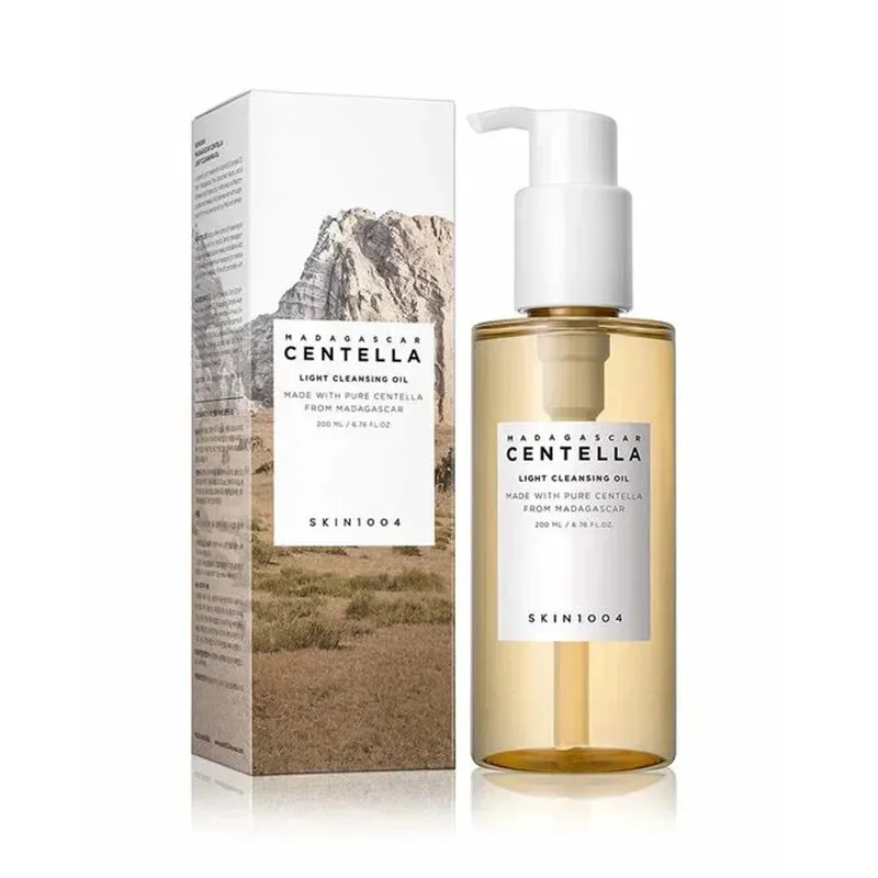 Pure Centella Essence Skin Care Set with Toner-Cleansing Oil -Ampoule & Sunscreen Serum