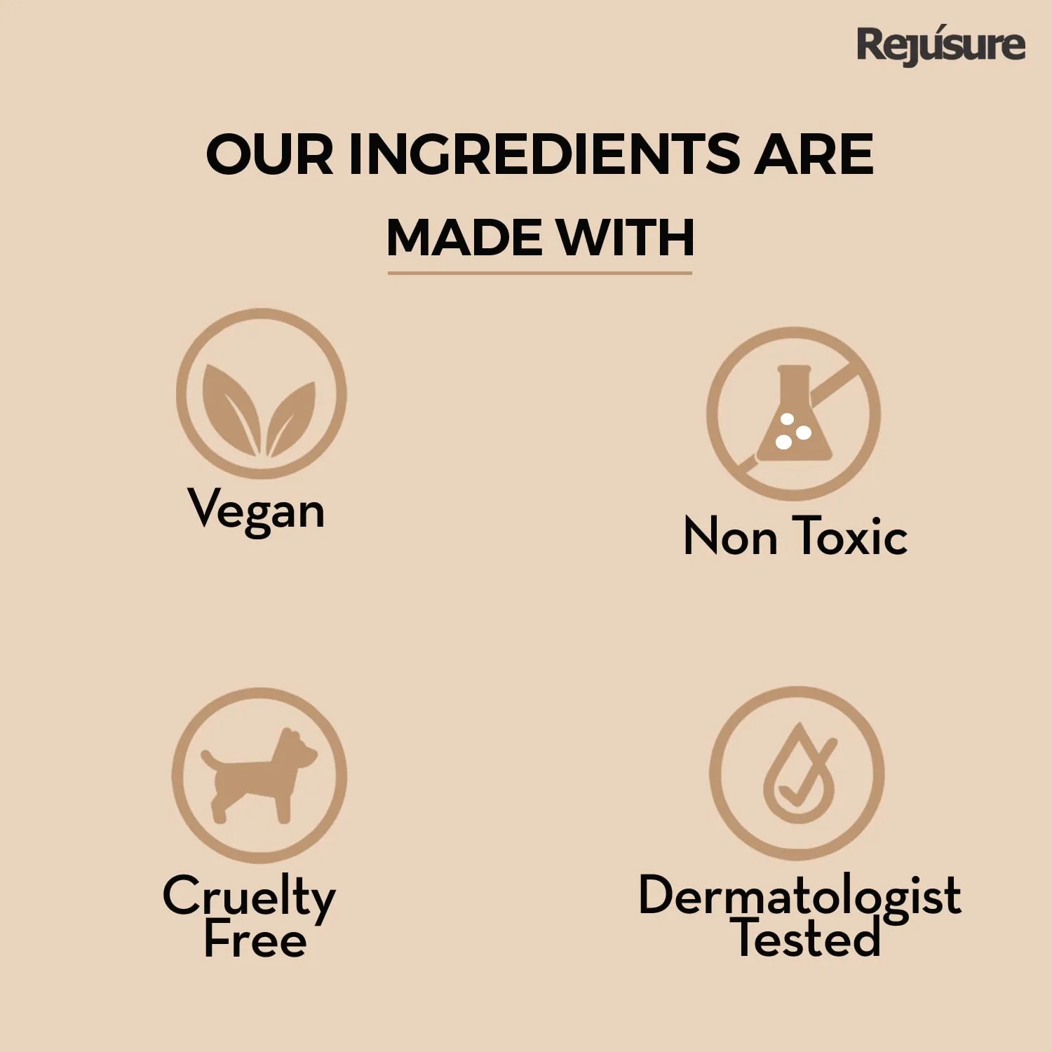 Rejusure 10% Vitamin C   1% Acetyl Glucosamine Facial Serum to Boots Collagen Production & Protects from Environmental Stress– 30ml (Pack of 5)