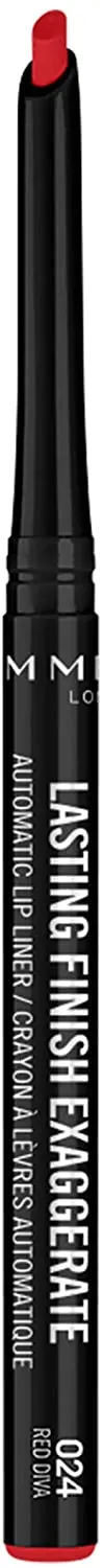 Rimmel, Lasting Finish Exaggerate Lip Liners, Red Diva