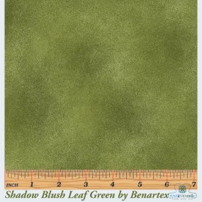 Shadow Blush Leaf Green Yardage | Benartex