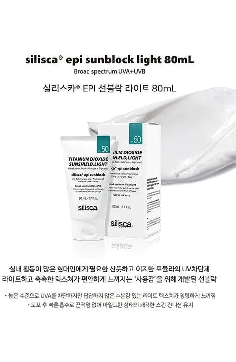[SILISCA] Epi Sunblock Classic or Light (80mL)