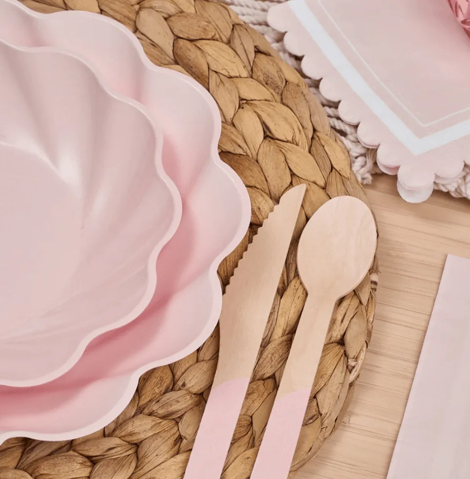 Simply Eco (Compostable) Salad Plates - Blush