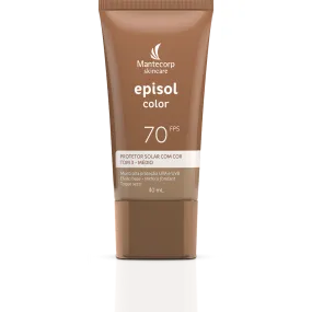 Sunscreen Facial Episol Color Tone 3 Medio FPS70 40ml - Mantecorp